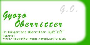 gyozo oberritter business card